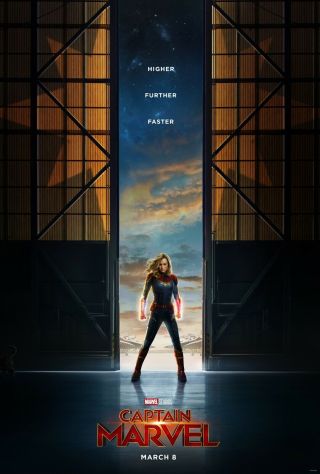 Captain Marvel 27x40 D/s Movie Poster Teaser One Sheet Promo Rare