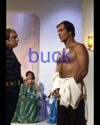 Buck Rogers 104,  Gil Gerard Barechested,  Shirtless,  8x10 Photo