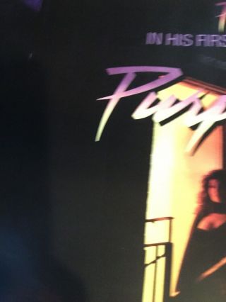 Vintage 1984 PRINCE In His First Motion Picture PURPLE RAIN Poster 24” X 36” 2