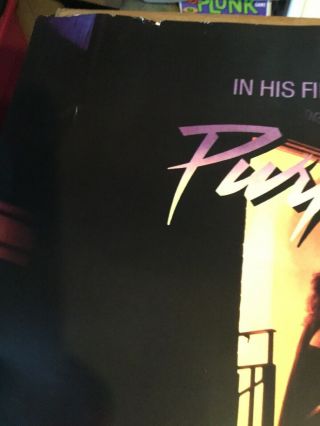 Vintage 1984 PRINCE In His First Motion Picture PURPLE RAIN Poster 24” X 36” 3