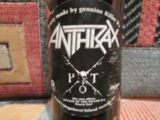 ANTHRAX - Promotional honey for Attack of the Killer B ' s - 1991 / Rare 3