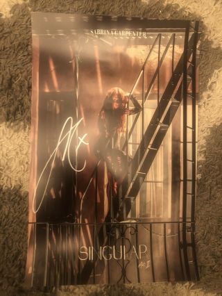 Autographed Singular Act Ii Poster - Sabrina Carpenter Hand Signed
