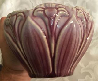 Gorgeous Vintage Brush Mccoy Amaryllis Pastel Ware 5 " Bowl Lavender,  Purple