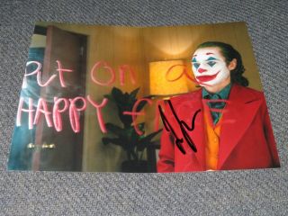 Joaquin Phoenix Signed 8x10 Photo Joker Movie Pose 3