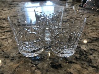 Waterford Kylemore Set Of 3 Old Fashioned Glasses On The Rocks