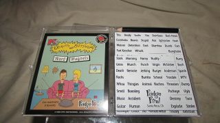 1996 Mtv Beavis And Butthead Word Magnets By Fridge Fun