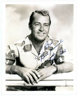 Alan Ladd Vintage 1950s Signed Dblwt Gorgeous Photograph Autographed