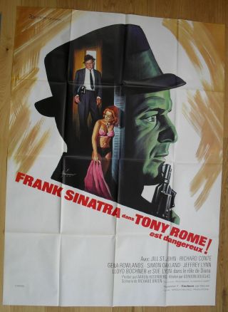 Tony Rome Frank Sinatra French Movie Poster 63 " X47 " 