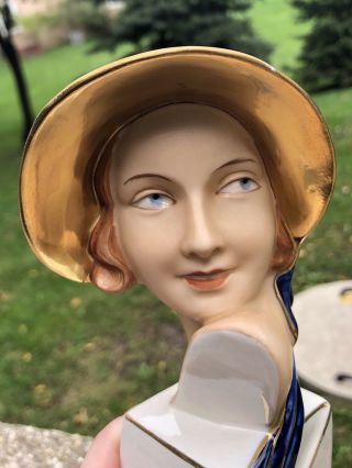 Elly Strobach ROYAL DUX PORCELAIN Art Deco Women Figurine CECHOSLOVAKIA 3615 5