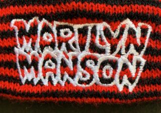 Vintage Marilyn Manson Antichrist Superstar Freddy Krueger Winterland Beanie Cap 3
