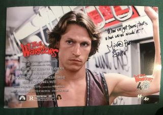 The Warriors 40th Anniv Ed Ltd Ed Michael Beck As Swan Signed 11x17 Exclusive A