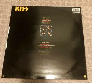 KISS “Turn On The Night” 12” EP SIGNED by Paul Stanley Signature 3