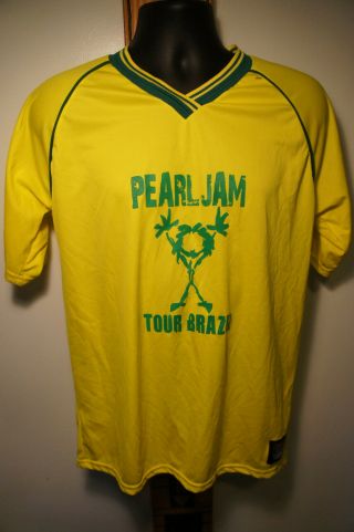 Vintage 2005 Pearl Jam Brazil Soccer Jersey 05 Tour Shirt Sz M NWOT Vtg s21 3