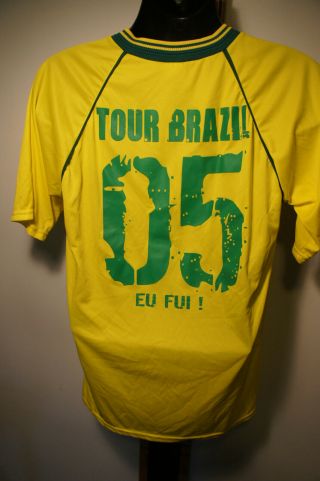 Vintage 2005 Pearl Jam Brazil Soccer Jersey 05 Tour Shirt Sz M NWOT Vtg s21 8