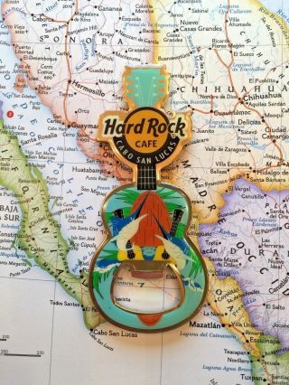 Cabo San Lucas Mexico - Hard Rock Cafe Closed - Hrc Guitar Metal Magnet Pincraft