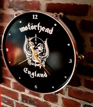 Motorhead/lemmy/warpig - Upcycled Drum Clock