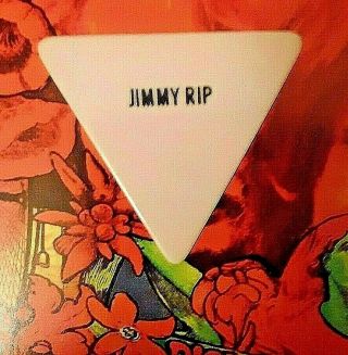 Mick Jagger/jerry Lee Lewis Jimmy Rip Over - Size Triangle White Guitar Pick