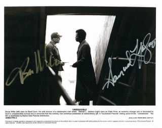 Bruce Willis Samuel L Jackson 8x10 Signed Photo Autographed Picture With