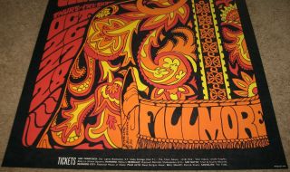 PINK FLOYD Lee Michaels 1967 Concert POSTER 2nd Printing FILLMORE BG090 Limited 3