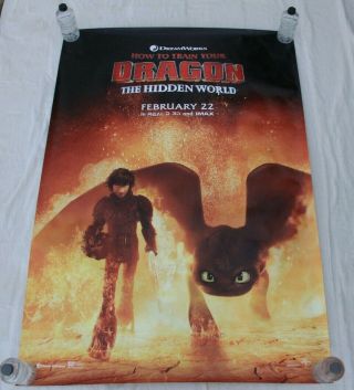How To Train Your Dragon 3 The Hidden World Fire Bus Shelter Movie Poster 4 