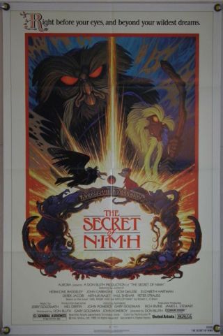 The Secret Of Nimh Ff Orig 1sh Movie Poster Don Bluth Tim Hildebrandt Art (1982)