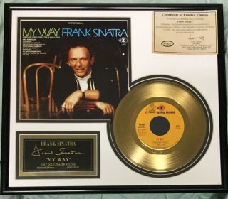 Frank Sinatra My Way 24kt Gold Plated Record Limited Edition