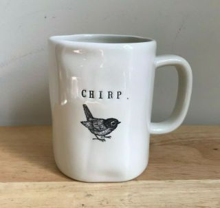 Rae Dunn Magenta Chirp 4 5/8 " Bird Icon Mug - Euc