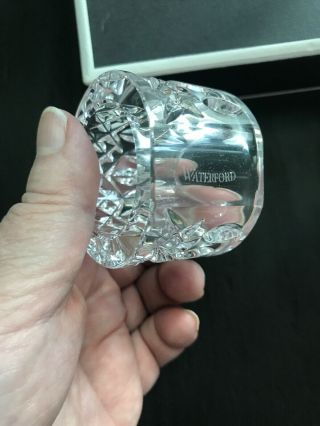 Waterford Crystal LISMORE Napkin Rings Round Shape Set Of 4 - box 3