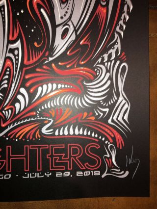 Foo Fighters Poster Wrigley Field Chicago 2018 Jeff Wood AE XX/28 5