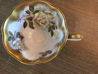 VTG Royal Albert Gilt and Roses Bone China/Tea Cup And Saucer/Eng. 4
