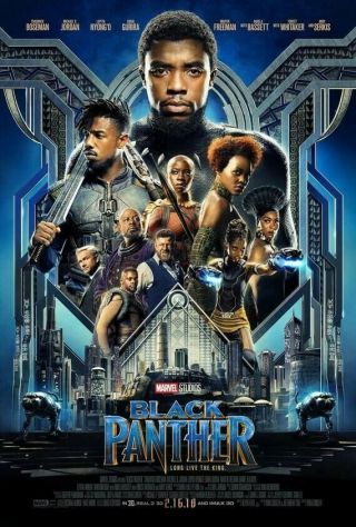 Black Panther Movie Poster 2 Sided Final 27x40