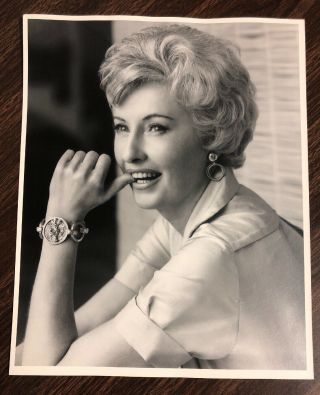 Rare John Engstead Stamped Double Weight Photo Barbara Stanwyck Bracelet Smile