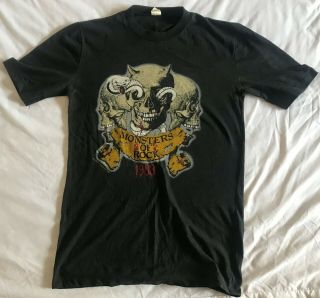 Monsters Of Rock 1983 Vintage T - Shirt - Whitesnake/zz Top/dio/twisted Sister - Vgc
