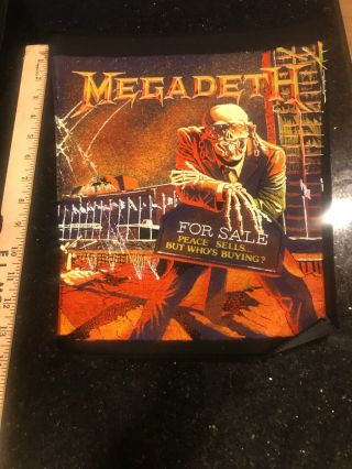 Vintage Megadeth Back Patch Metallica