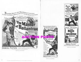 THE MASTER OF BALLANTRAE pressbook AND POSTER,  Errol Flynn,  Beatrice Campbell 6