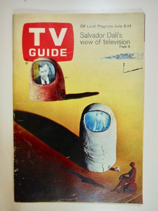 Seattle Edition 1968 Tv Guide - Salvador Dali Famous Cover,  Tv & The Negro