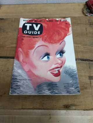 November 2 - 8,  1957 Tv Guide,  Lucille Ball Cover