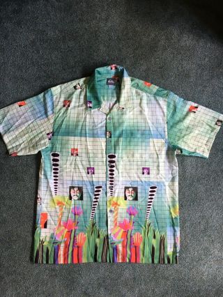 Beatles Vintage ‘90s OFFICIAL Quiksilver Hawaiian Shirt Collectible SIZE: XL 2