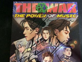 EXO - [THE WAR] - Autograph (Signed) ALL MEMBER PROMO ALBUM KPOP 2