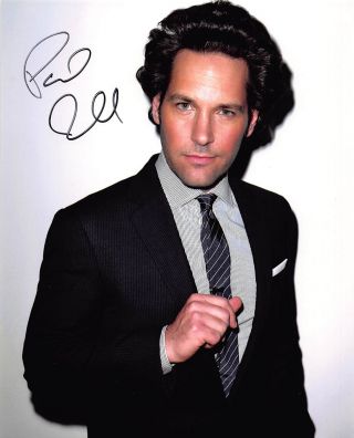 Paul Rudd Signed 8x10 Photo Picture Image Anchorman Role Models Ant - Man 2