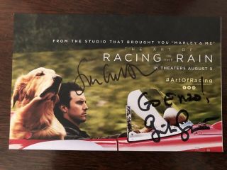 Art Of Racing In The Rain Signed Postcard Garth Stein Simon Curtis Bookcon 2019