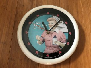 Vintage - I Love Lucy - Wall Clock " There Is Always Time For Laughter " - Rare