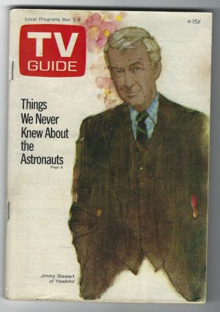 1974 Tv Guide - Jimmy Stewart - Alice Cooper - York City Edition