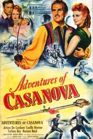 Adventures Of Casanova Pressbook,  Arturo De Cordova,  Lucille Bremer,  Turhan Bey