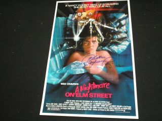 Heather Langenkamp Signed Nightmare On Elm Street 11x17 Movie Poster Autograph