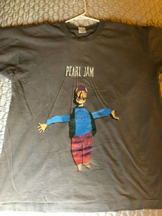 Vintage 1994 Pearl Jam Freak Vs.  No Code Tour T Shirt Xl Gray Puppet Marionette