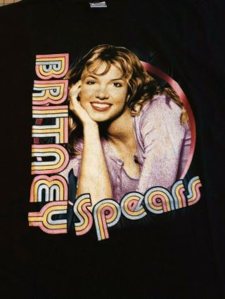1999 Britney Spears Concert T Shirt L Rare True Vintage Ss Baby One More Time