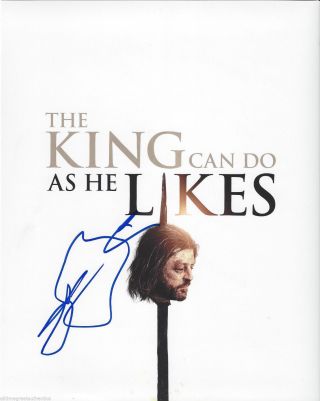 Sean Bean Signed Authentic Game Of Thrones 
