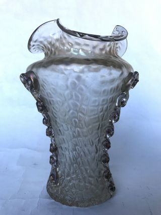 Old antique early 20th century Loetz Nautilus vase,  iridescent,  art nouveau 2