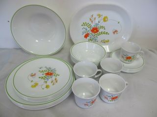 Corelle Wildflower Dinnerware Plates Dinner Luncheon Bowls Platter Cups 10 " Bowl